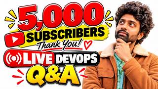 LIVE DevOps Q&A | Ask Me Anything About DevOps, Cloud, Career & Interviews | 5K Special