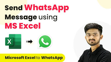 How to Send WhatsApp Message using MS Excel | Excel to WhatsApp Step-by-Step Guide