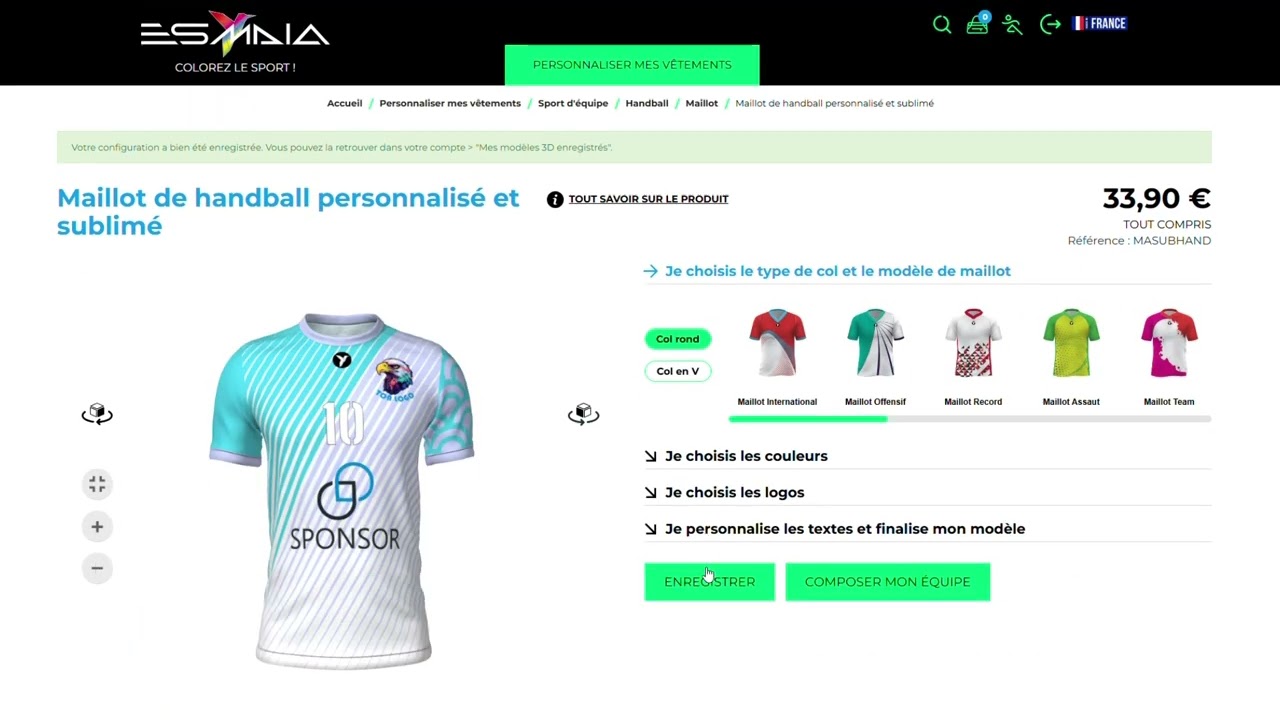 Maillot de foot personnalisé : Impression sur maillot de Foot à