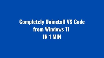 🔥 How to Uninstall VS Code Completely from Windows 11 | Remove All Files & Settings