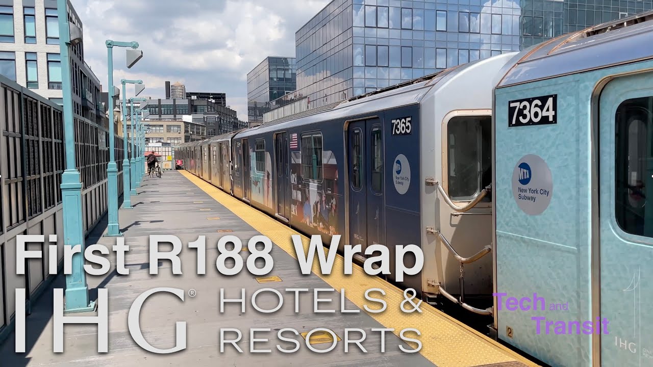 ⁴ᴷ⁶⁰ First R188 Full Body Wrap - Cars 7361-7365 with IHG Hotels & Resorts Branding