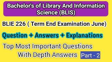 BLIE 226 Top Most Expected Questions + Answers With Details Explanation IGNOU TEE June 2023