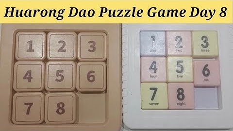 Huarong Dao MagneticPuzzle Game Day 8