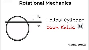 JAAN KALDA SOLUTIONS PROBLEM 8 HOLLOW CYLINDER | JEE ADVANCED |