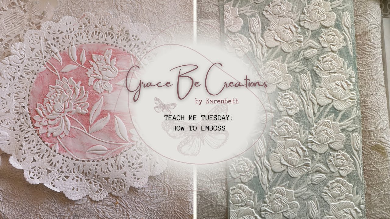 TEACH ME TUESDAY: EMBOSSING PAPER FOR YOUR JUNK JOURNALING - YouTube