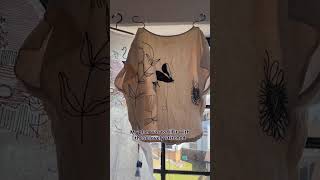Studio Window Slow Stitching ✨ Hand Embroidery Doodles on Thrifted Linen Wealth