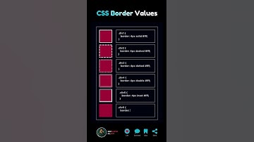 CSS Border Values #html #css #javascript #coding #webdesign #webdevelopment