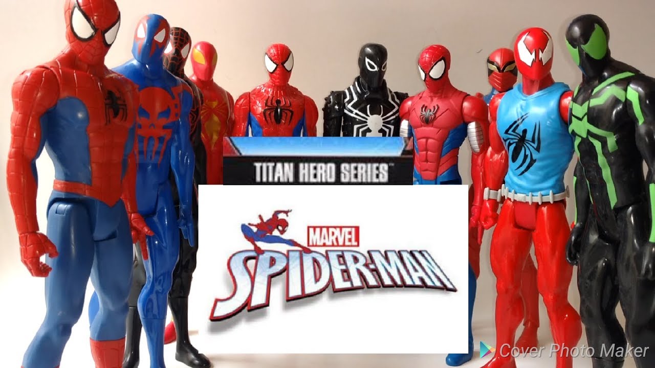 Marvel Ultimate Spider-man Titan Hero Series Spiderman 12" Figura De Acción Nueva 