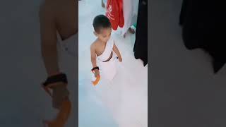 Small Boy Perform Umra Mirza Hamza Baig