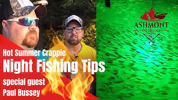 Summer Crappie Fishing at night with Lights