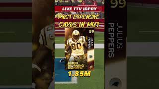 MOST EXPENSIVE CARDS IN MUT madden nfl maddenmobile maddenultimateteam football iDPoY idpoy