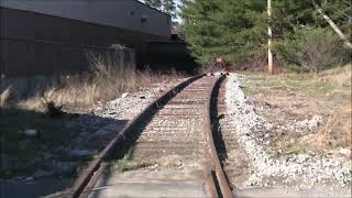 Abandoned industrial railroad track restored - Taunton, MA - Before & After