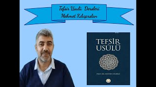 Tefsir Usulü - Ders 10 (Huruf-u Mukattaa)