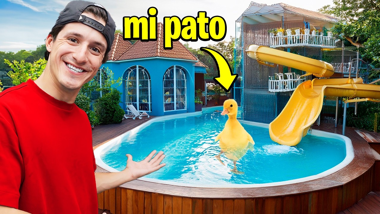 CONSTRUÍ UN PARQUE ACUÁTICO DE $10,000 PARA MIS PATOS !!