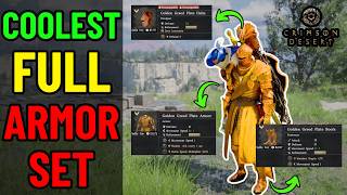 GET THIS AMAZING FULL ARMOR SET NOW!! | Golden Greed Plate Armor Set in Crimson Desert