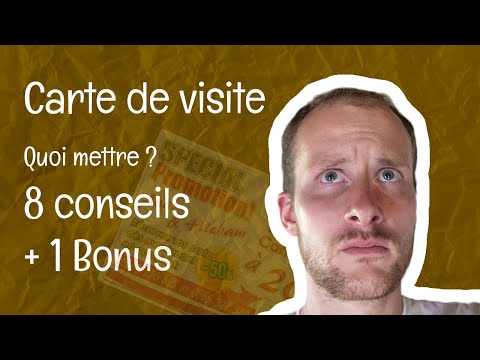 Créer une carte de visite efficace : 8 conseils + 1 Bonus