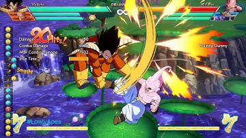 DBFZ EASY Base Vegeta loop corner bnb 4825 damage