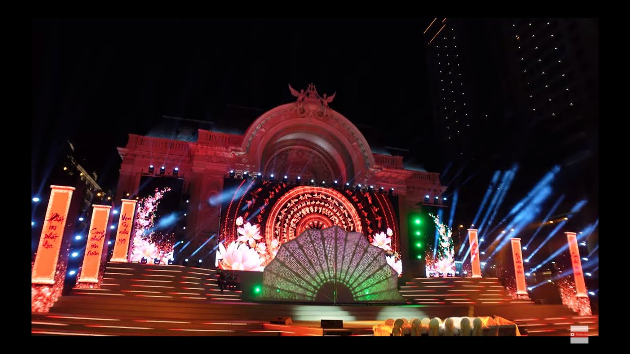 Walking around Saigon TET Decorations 4K Vietnam 🇻🇳