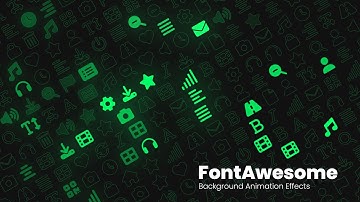 FontAwesome Icon Background Animation Effects using CSS & Javascript | Animated Background