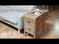 杉板で2段引出しのサイドテーブルをdiy！簡単でかっこ可愛いソファーテーブル！How to make a side table