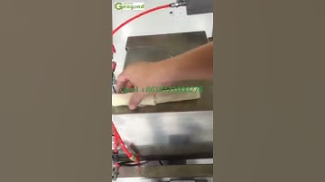 auto samosa Spring roll sheet pastry wrapper cutting stuff feeding wrapping rolling making machine