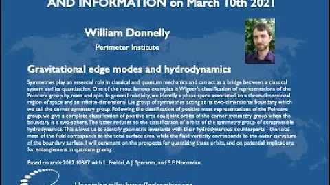 QGI Seminar: William Donnelly "Gravitational edge ...