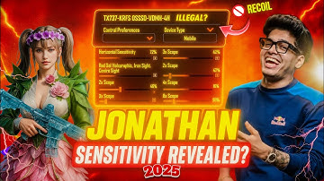 "Jonathan BGMI Sensitivity Settings 2025 🔥 | No Recoil Control Guide & Best Gyro Setup"☠️🔥
