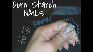 Corn Starch Nails?!? | Fake Nails on a Budget | No Acrylic by Sarina Maynor 2,452 views 6 years ago 2 minutes, 5 seconds