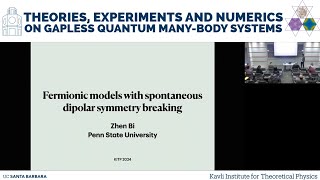 Fermionic models with spontaneous dipolar symmetry breaking  ▸  Zhen Bi (Penn State)
