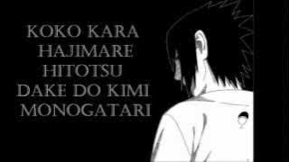 Kimi Monogatari - Noriaki Sugiyama Sasuke Uchiha) Lyrics On Screen