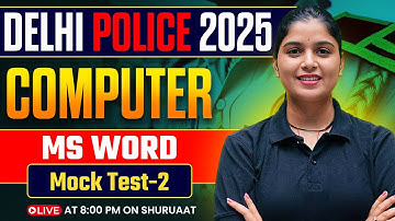 Delhi Police 2025 | Delhi Police Constable Computer Marathon Classes | Top 500 Questions