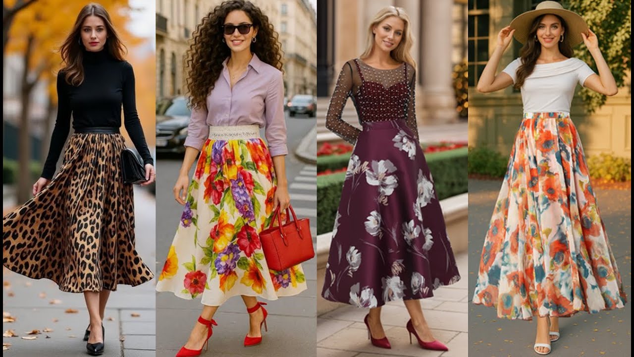 Trendy New Summer Floral Long SKIRTS Outfit ideas For 2025/26