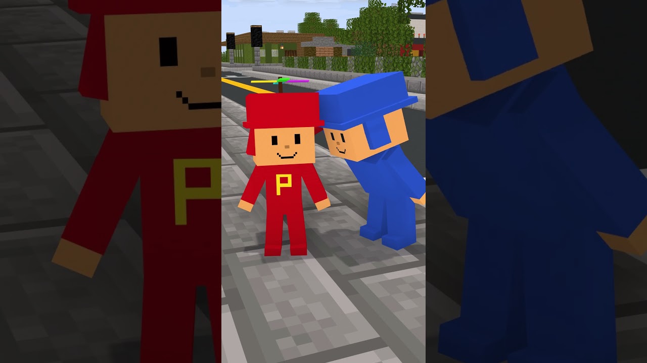 POCOYO Y LA BOTELLA #shorts #minecraft  #robux #roblox #pocoyo