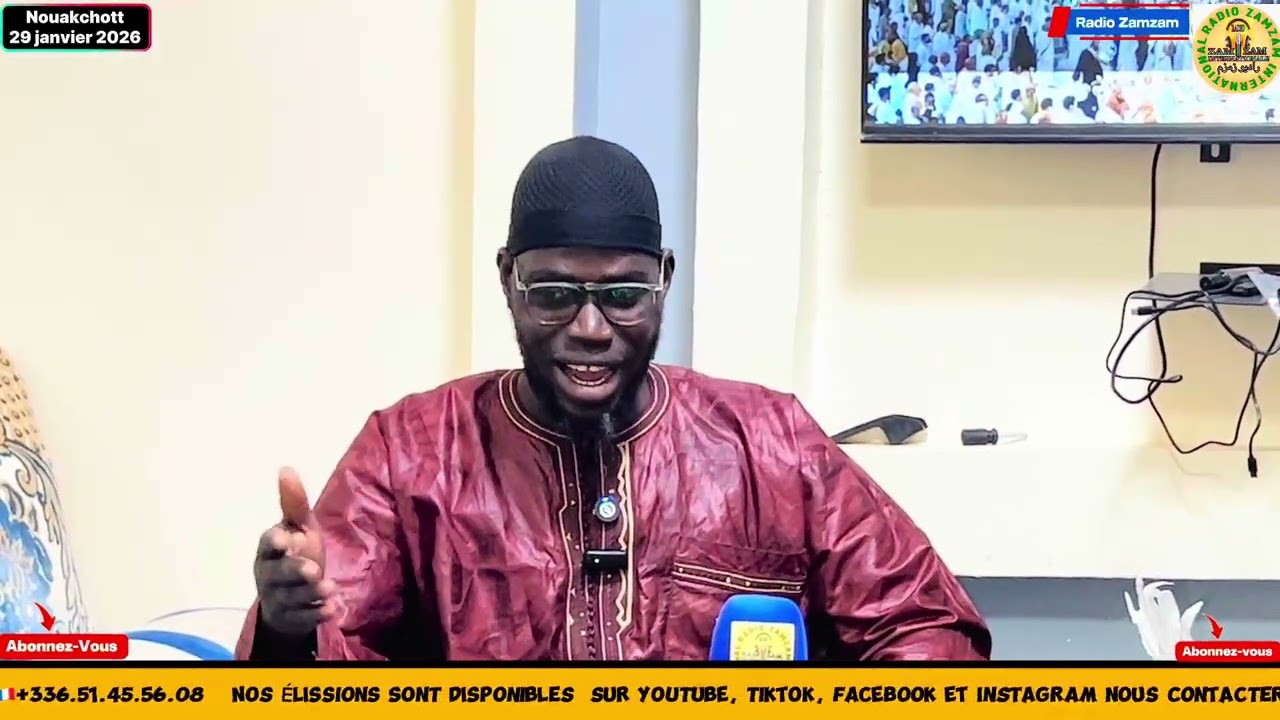 L’invité Cheikh Mouhamed Diagoura Nouakchott 29 janvier 2026 يدعو الشيخ محمد دياغوراغا