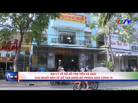 Đại lý vé số hỗ trợ tiền và gạo cho người bán vé số tạm dừng để phòng dịch Covid-19