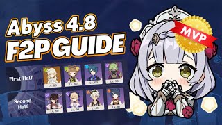 Noelle Saves the Day!? F2P Guide on Spiral Abyss 4.8~ Genshin Impact