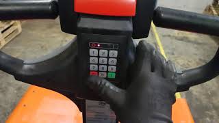 How To  Change a pin code on a BT electric powered pallet truck