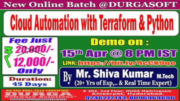 Cloud Automation Online Training @ DURGASOFT