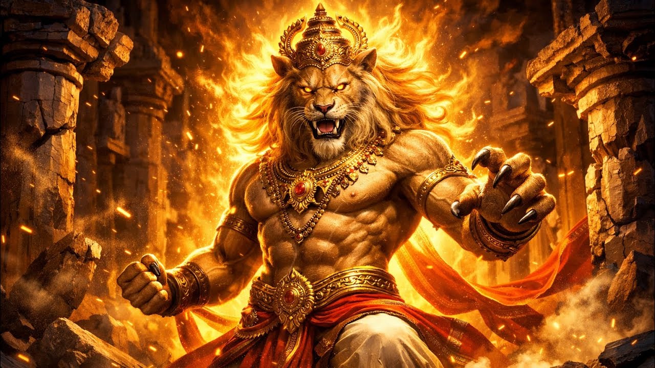 Narasimha The Protector | Evil Destroyer_रूद्र नरसिंह अवतार | सिंह की गर्जना 