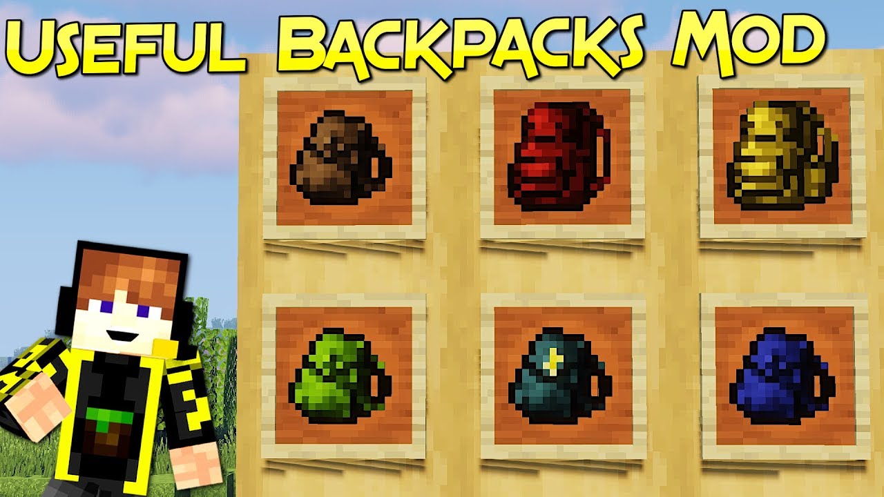 Useful Backpacks Mod 1.16.4-1.15.2 Minecraft  Minecraft mods, Minecraft,  Funny minecraft videos