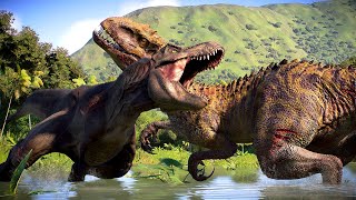 FEATHERED T-REX BATTLE ROYALE ISLA SORNA - Jurassic World Evolution 2
