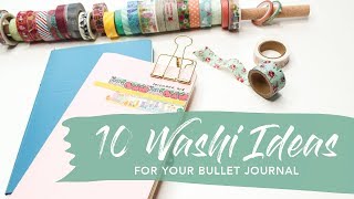 10 Washi Tape Ideas for your Bullet Journal/Planner