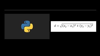 Distancia entre dos puntos en Python codigo & Explicacion paso a paso