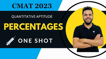 CMAT 2023 - Percentages | One Shot by Udit Saini | Quant | #cmat