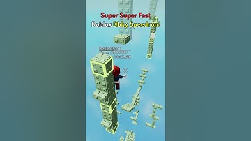 SUPER SUPER FAST Roblox Obby Speedrun!