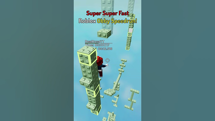SUPER SUPER FAST Roblox Obby Speedrun!