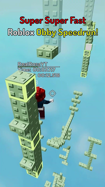 SUPER SUPER FAST Roblox Obby Speedrun!