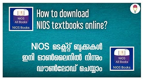 How to download NIOS Text Books online