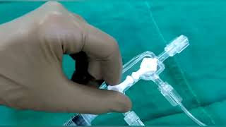 Basic of Cath-Lab.  Preparation of Manifold.