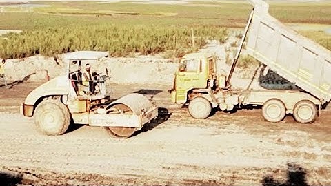 New Skills Vibrator Roller Operator Road Foundation Construction (CAT CS533E) TATA Dump Truck 2518